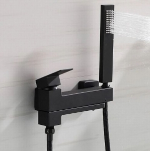 Balneum Dark Minimal fekete kád és zuhany csaptelep
