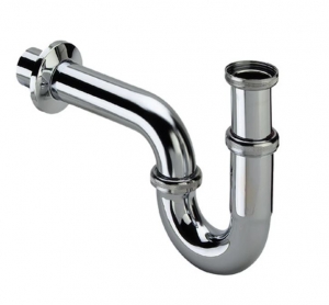Balneum Fém króm csőszifon 32mm átmérővel