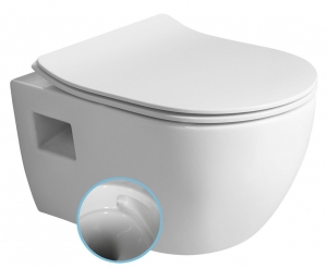 BRUCKNER LUNA fali WC, Vortex Rimless, 35,5x49cm