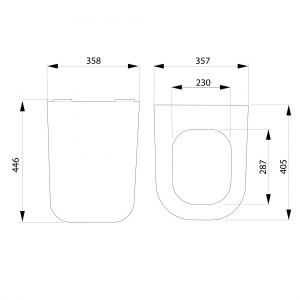 BRUCKNER WALTER WC-ülőke, Slim, Soft Close, duroplast (201.505.4)