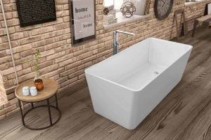 Kolpa San Ramona bathtub-FS 180x80 térbenálló fürdőkád, Kerrock anyagból