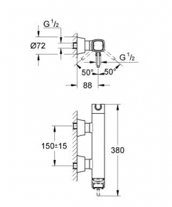 Grohe Grandera egykaros zuhanycsap