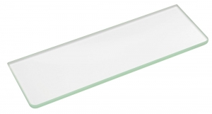 Üvegpolc, polctartó nélkül, transzparent, 300x100x8mm (23479)