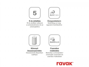 Ravak Supernova ASBP3 zuhanybox Grape