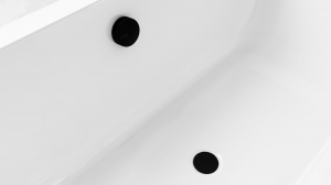 POLYSAN kád le- és túlfolyó, bovdenes, 1200mm, átm.:72mm, matt fekete (71856.21)