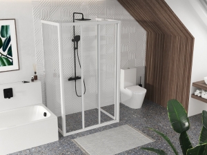 Ravak Supernova ASDP3+APSS+APSS zuhanykabin fehér, transparent