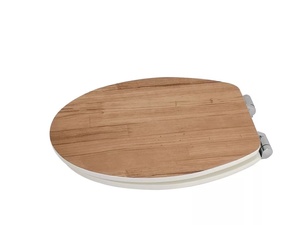 Sanotechnik WC-ülőke, lakkozott MDF, fa dekor, lecsapódásgátlóval (29338)