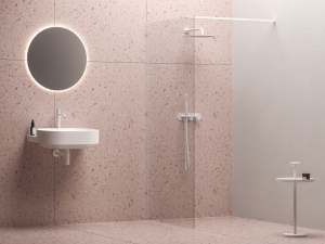 Ravak Walk-In Wall zuhanykabin matt fehér, átlátszó