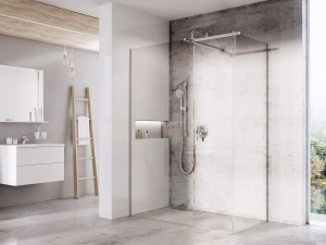 Ravak Walk-In Double Wall zuhanykabin króm, átlátszó