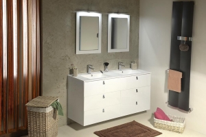 MITRA mosdótartó szekrény mosdóval, 6 fiókos, 150x70x46 cm