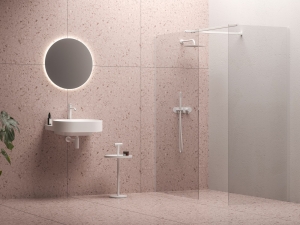 Ravak Walk-In Double Wall zuhanykabin matt fehér, átlátszó