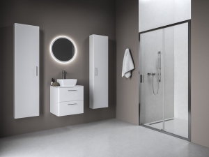 Ravak Blix II NBLDP2 zuhanyajtó króm, átlátszó