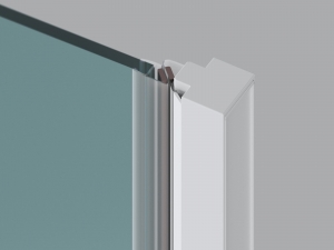 Ravak Cool! COSD2 zuhanyajtó matt fehér, átlátszó