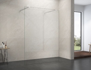 Balneum körbejárható zuhanyfal két kitámasztó karral átlátszó üveggel