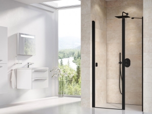 Ravak Chrome CSD2 zuhanyajtó fekete