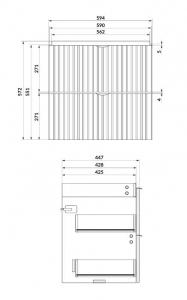 CERSANIT TIRSO SZEKRÉNY 60-AS MOSDÓHOZ (FIORD) - LAPRASZERELT VERZIÓ