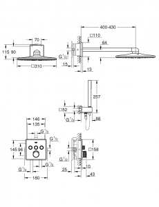 Grohe SmartControl Perfect zuhanyszett