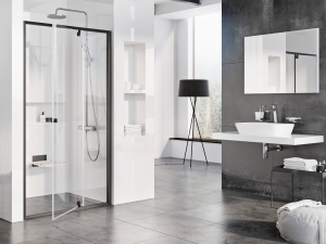 Ravak Pivot PDOP2 zuhanyajtó fekete