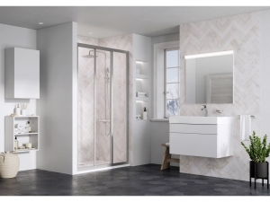 Ravak Supernova ASDP3 zuhanyajtó szatén, transparent