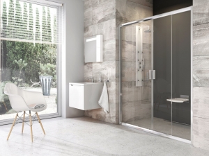 Ravak Blix BLDP4 zuhanyajtó króm, transparent