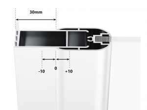 Ravak CNPS fali rögzítőprofil Chrome zuhanykabinokhoz