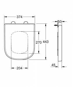 Grohe Euro Ceramic wc ülőke - 39331001