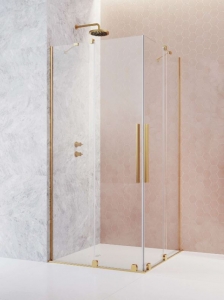 Radaway Furo Gold KDD szögletes arany zuhanykabin