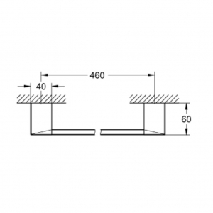 Grohe Selection Cube Törölkörőtartó 550mm