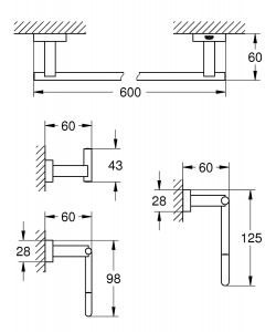 Grohe Wc szett 4 in 1