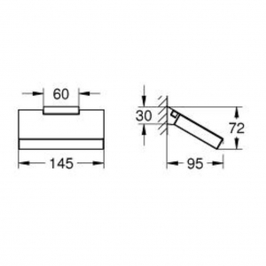 Grohe Selection Cube Toilet-papírtartó