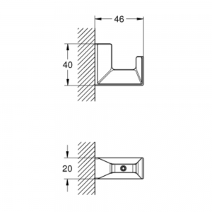 Grohe selection Cube akasztó