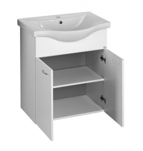 AQUALINE KERAMIA FRESH mosdótartó szekrény, 60,5x74x34cm, fehér (50063A) mosdó nélkül