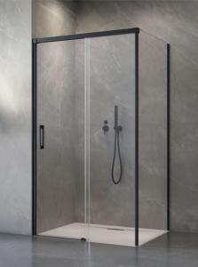 Radaway Idea Black KDS szögletes fekete zuhanykabin
