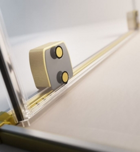 Radaway Furo Brushed Gold KDJ szögletes szálcsiszolt arany zuhanykabin