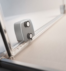 Radaway Furo Brushed Nickel KDJ szögletes szálcsiszolt króm zuhanykabin