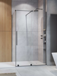 Radaway Furo Brushed GunMetal KDJ szögletes szálcsiszolt fegyvermetál zuhanykabin