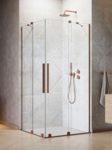 Radaway Furo Brushed Copper KDD szögletes szálcsiszolt réz zuhanykabin