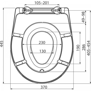 ALCAPLAST WC ÜLŐKE A606 UNIVERZÁLIS SOFTCLOSE betéttel