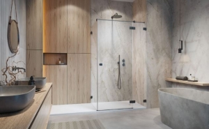 Radaway Essenza Pro Brushed GunMetal KDJ szögletes szálcsiszolt fegyvermetál zuhanykabin