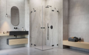 Radaway Essenza Pro Brushed GunMetal KDD szögletes szálcsiszolt fegyvermetál zuhanykabin
