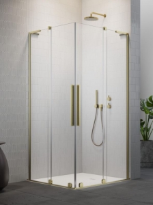 Radaway Furo SL Brushed Gold KDD szögletes szálcsiszolt arany zuhanykabin