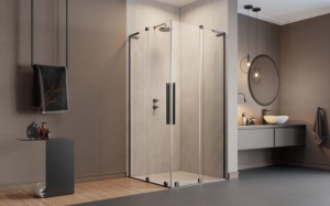 Radaway Furo SL Brushed GunMetal KDD szögletes szálcsiszolt fegyvermetál zuhanykabin