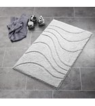 RIDDER LA OLA Csúszásmentes fürdőszobai kilépő szőnyeg, 60x90cm, polyester/szürke (729307)