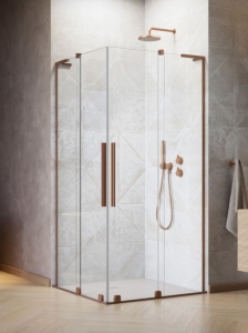 Radaway Furo SL Brushed Copper KDD szögletes szálcsiszolt réz zuhanykabin
