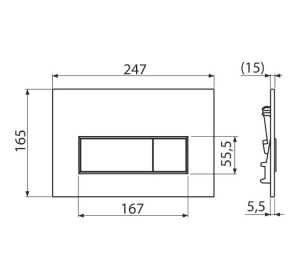 ALCA nyomólap, THIN, kettős, NICKEL-MATT