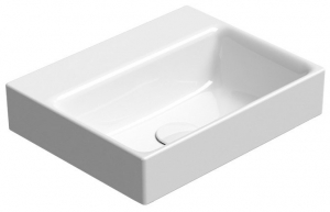 GSI NUBES kerámiamosdó, 40x32cm, furat nélkül, ExtraGlaze