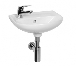 Lyra Plus Hand Wash Basin 400x310x145mm, left, white _ Lyra Plus Kézmosó 400x310x145mm, bal, fehér