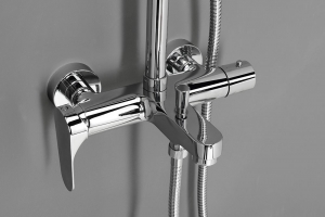 CORNELI Fali kádtöltő csaptelep a 990ESD zuhanyoszlophoz, két irányú váltóval,zuhanyszett nélkül (CE10S)