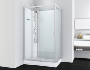 Sanotechnik VIVA 2 hidromasszázs zuhanykabin, aszimmetrikus, króm