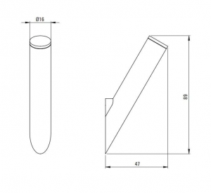 Deante Silia falra szerelhető akasztó, szálcsiszolt bronz